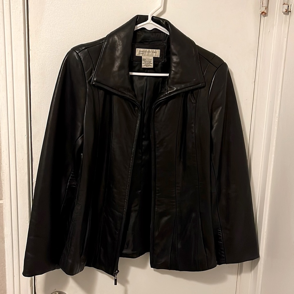 Jones New York Sport Leather Jacket